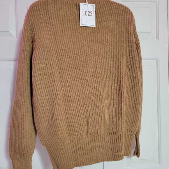 Urban Outfitters LC23 Crochet Pocket Cardigan Brown Size L NWT - Picture 6 of 7
